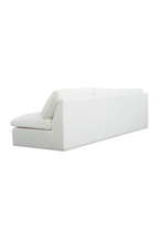 2-Piece White Outdoor Modular Sofa | Novi Living Miles