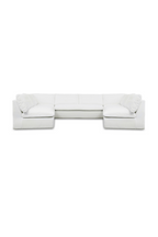 5-Piece White Outdoor Modular Sofa | Novi Living Miles