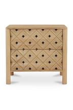 2-Drawer Mango Wood Nightstand | Novi Living Fulton