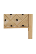 2-Drawer Mango Wood Nightstand | Novi Living Fulton