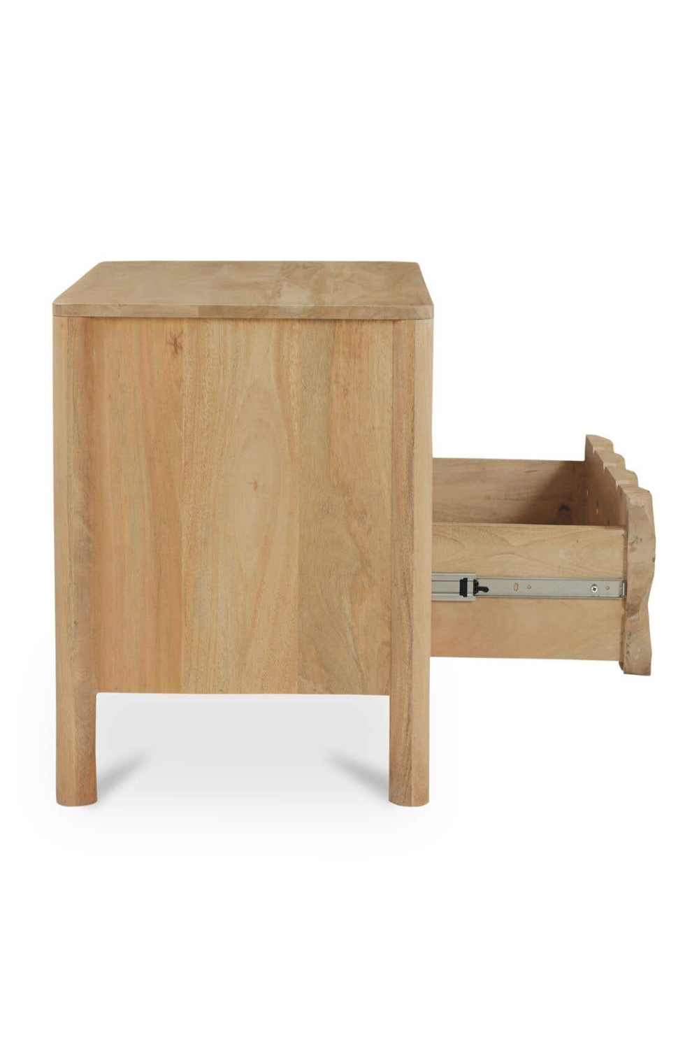2-Drawer Mango Wood Nightstand | Novi Living Fulton