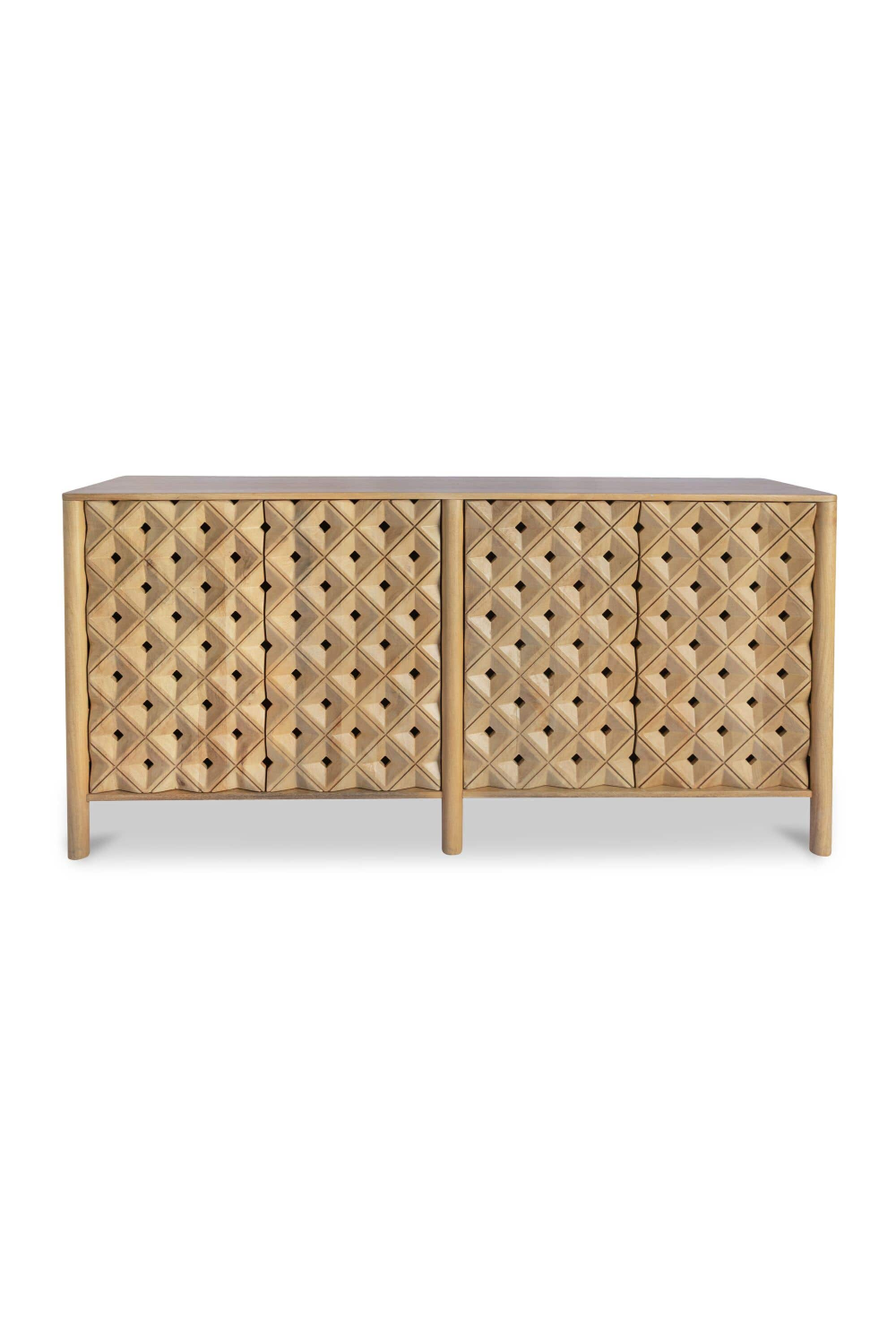 4-Door Mango Wood Sideboard | Novi Living Fulton