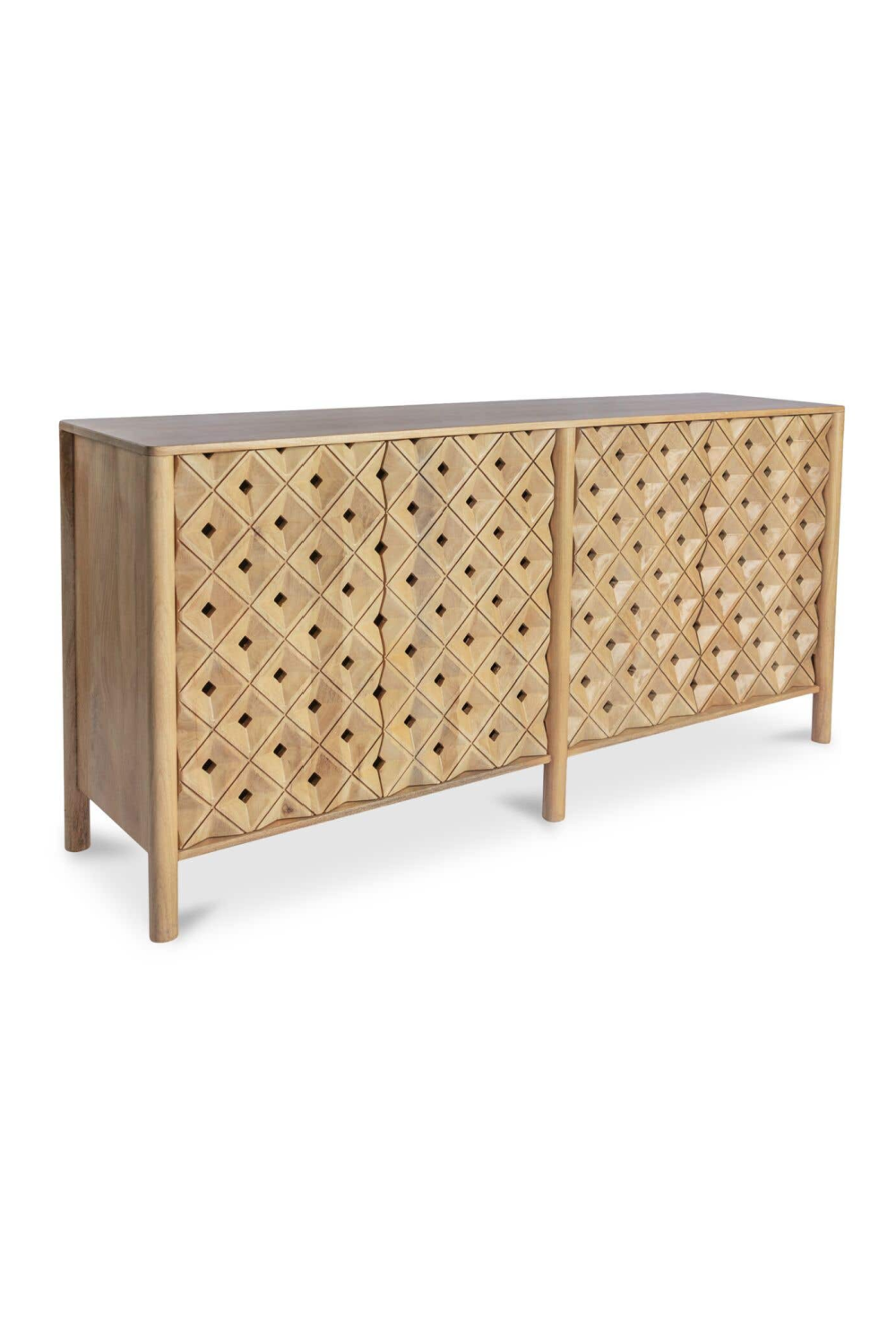 4-Door Mango Wood Sideboard | Novi Living Fulton