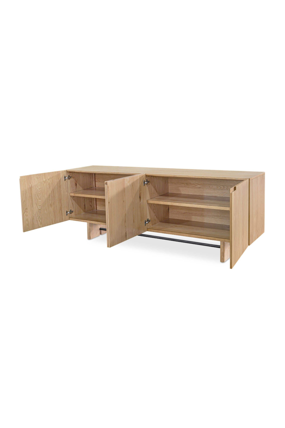 4-Door Natural Oak Sideboard | Novi Living Madison