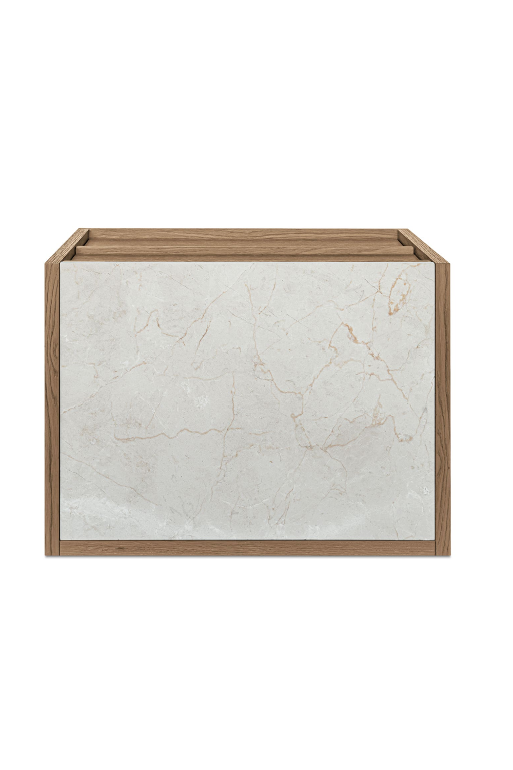 2-Drawer Solid Oak Nightstand | Novi Living Ashcroft