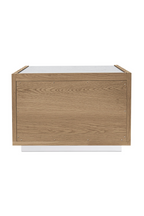 2-Drawer Solid Oak Nightstand | Novi Living Ashcroft