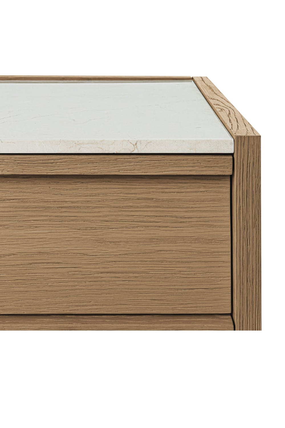 2-Drawer Solid Oak Nightstand | Novi Living Ashcroft