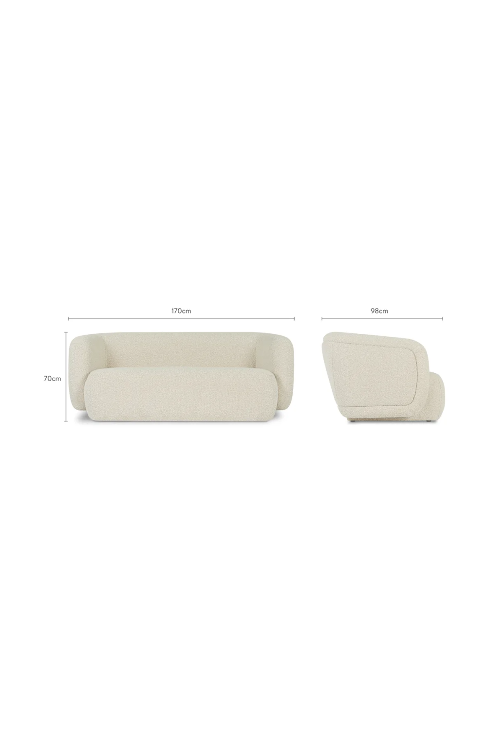 2-Seater Legless Sofa | NV Gallery Volta