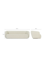 3-Seater White Sofa | NV Gallery Volta