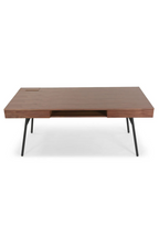 2-Drawer Walnut Desk | NV Gallery Solomon