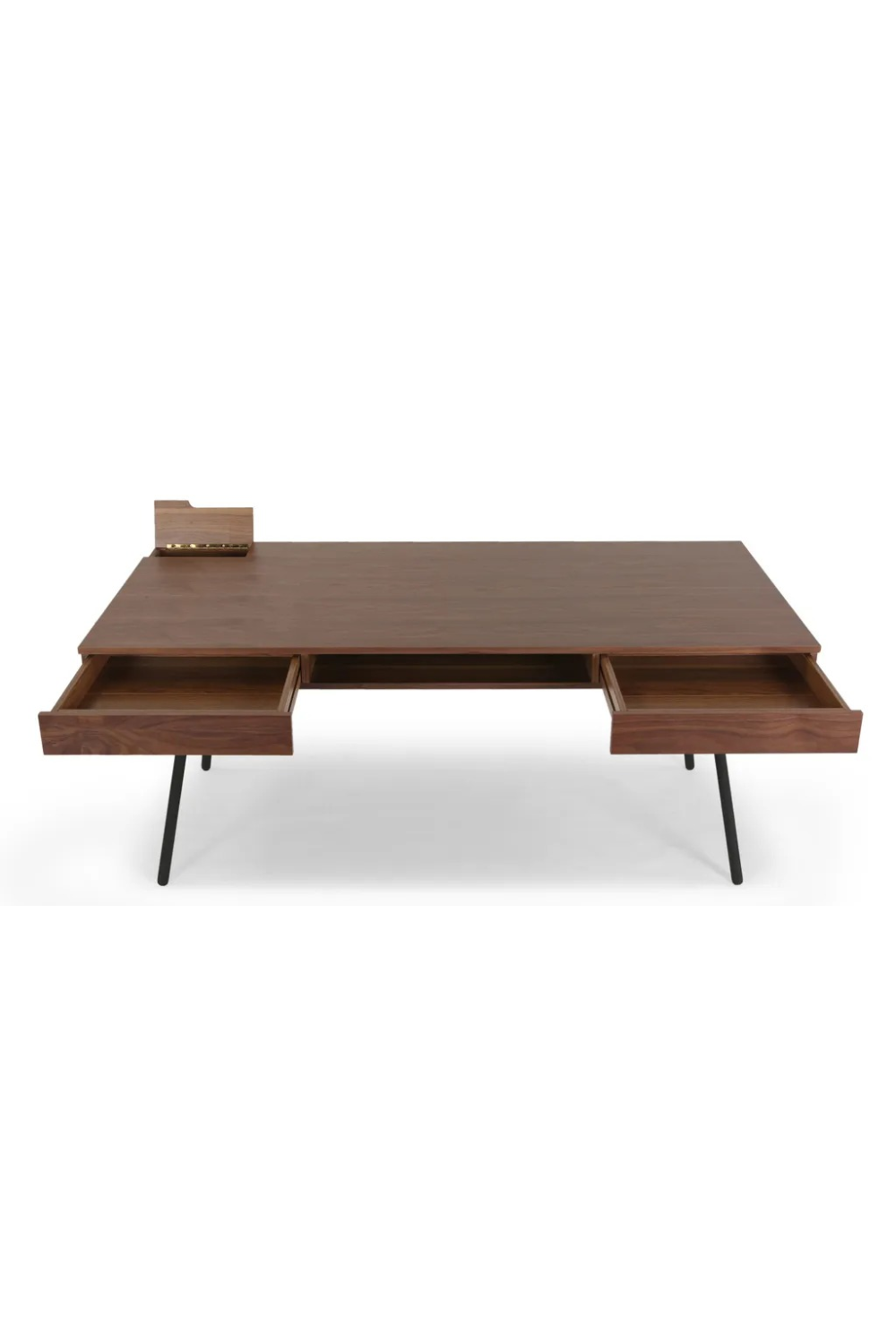 2-Drawer Walnut Desk | NV Gallery Solomon