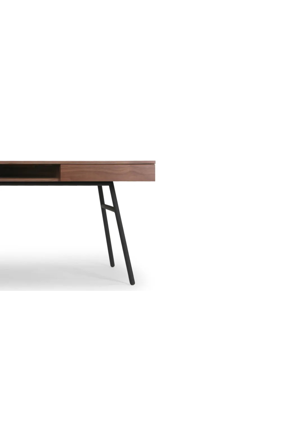 2-Drawer Walnut Desk | NV Gallery Solomon