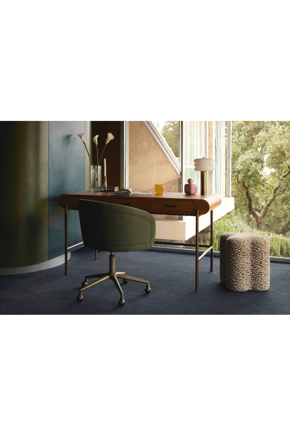 3-Drawer Wooden Desk | NV Gallery Drysdale