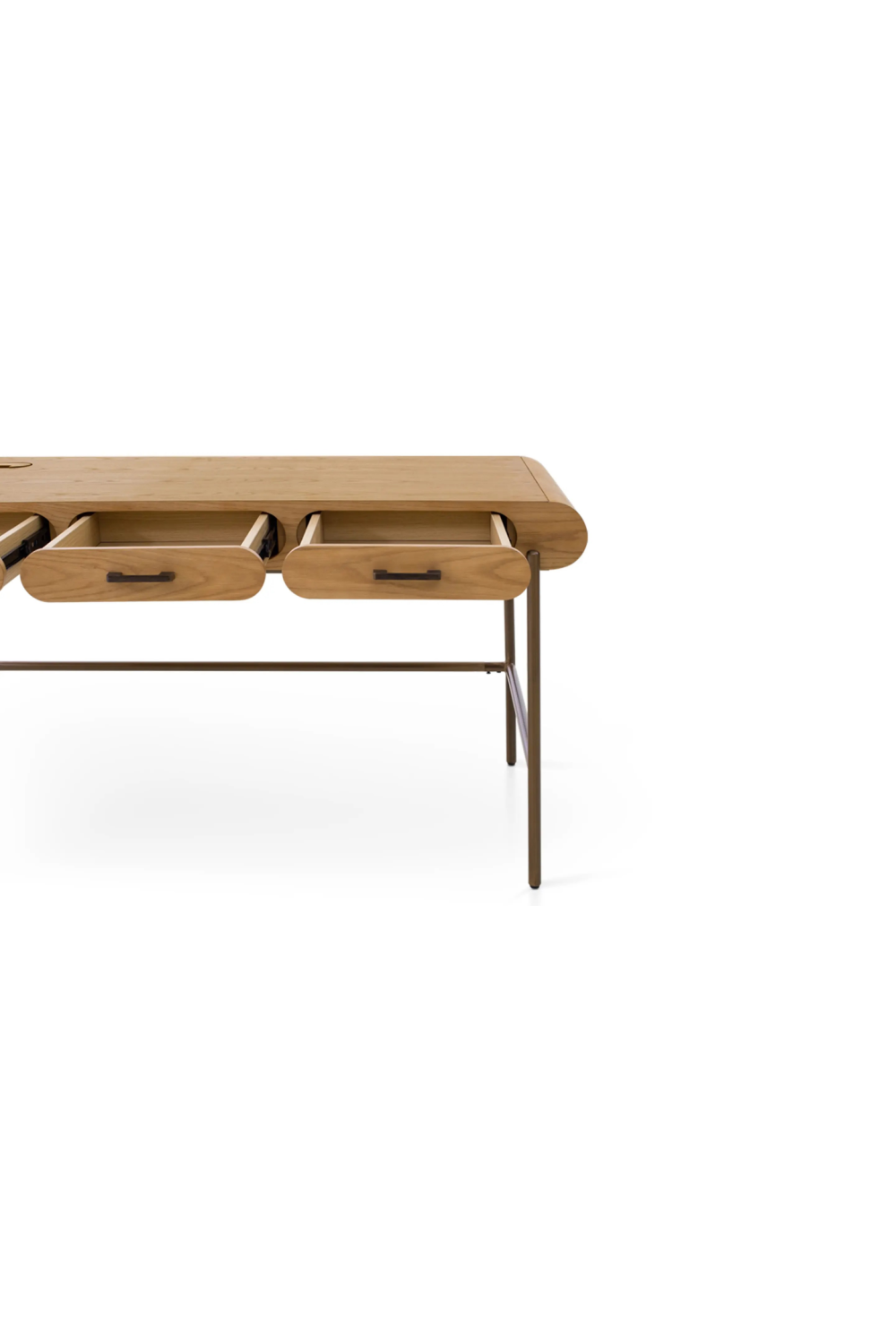 3-Drawer Wooden Desk | NV Gallery Drysdale