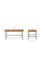 3-Drawer Wooden Desk | NV Gallery Drysdale