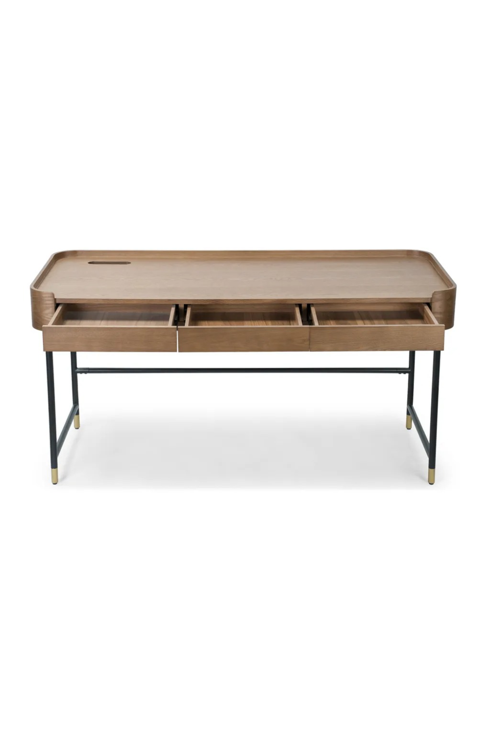 3-Drawer Wooden Desk | NV Gallery Jeffrey