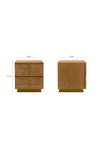 2-Drawer Wooden Bedside Table | NV Gallery Stamford
