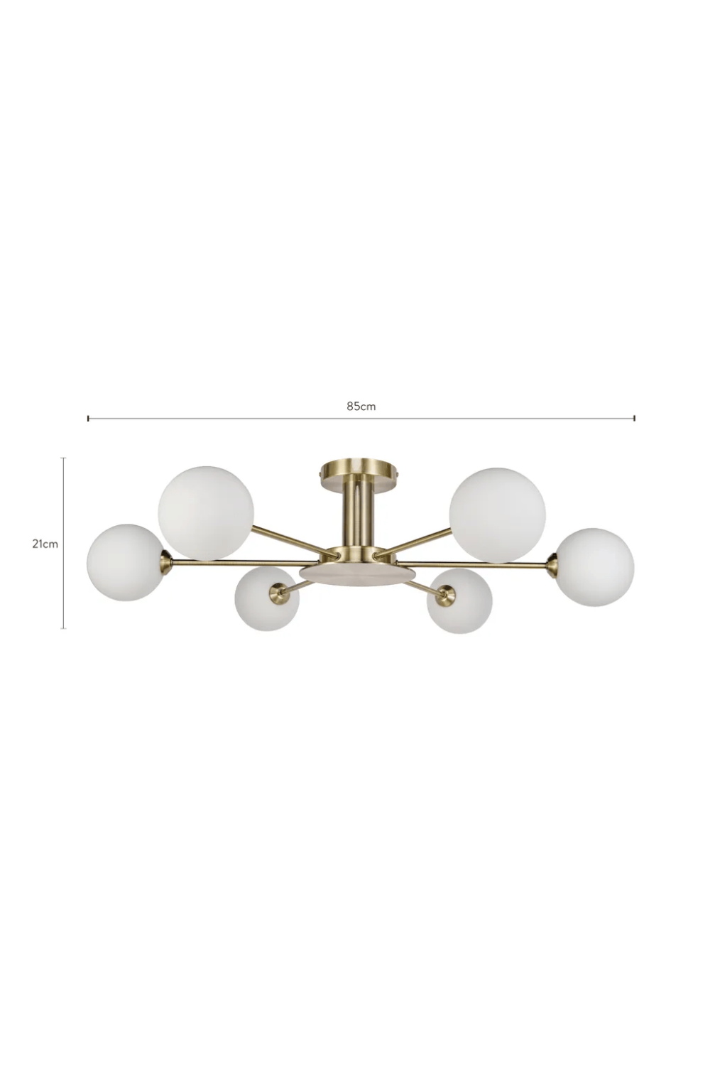 6-Glass Globes Pendant Lamp | NV Gallery Gray