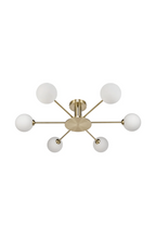 6-Glass Globes Pendant Lamp | NV Gallery Gray