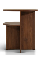 2-Layer Oval Bedside Table | NV Gallery Kyoto