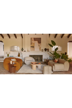 2-Layer Oval Bedside Table | NV Gallery Kyoto