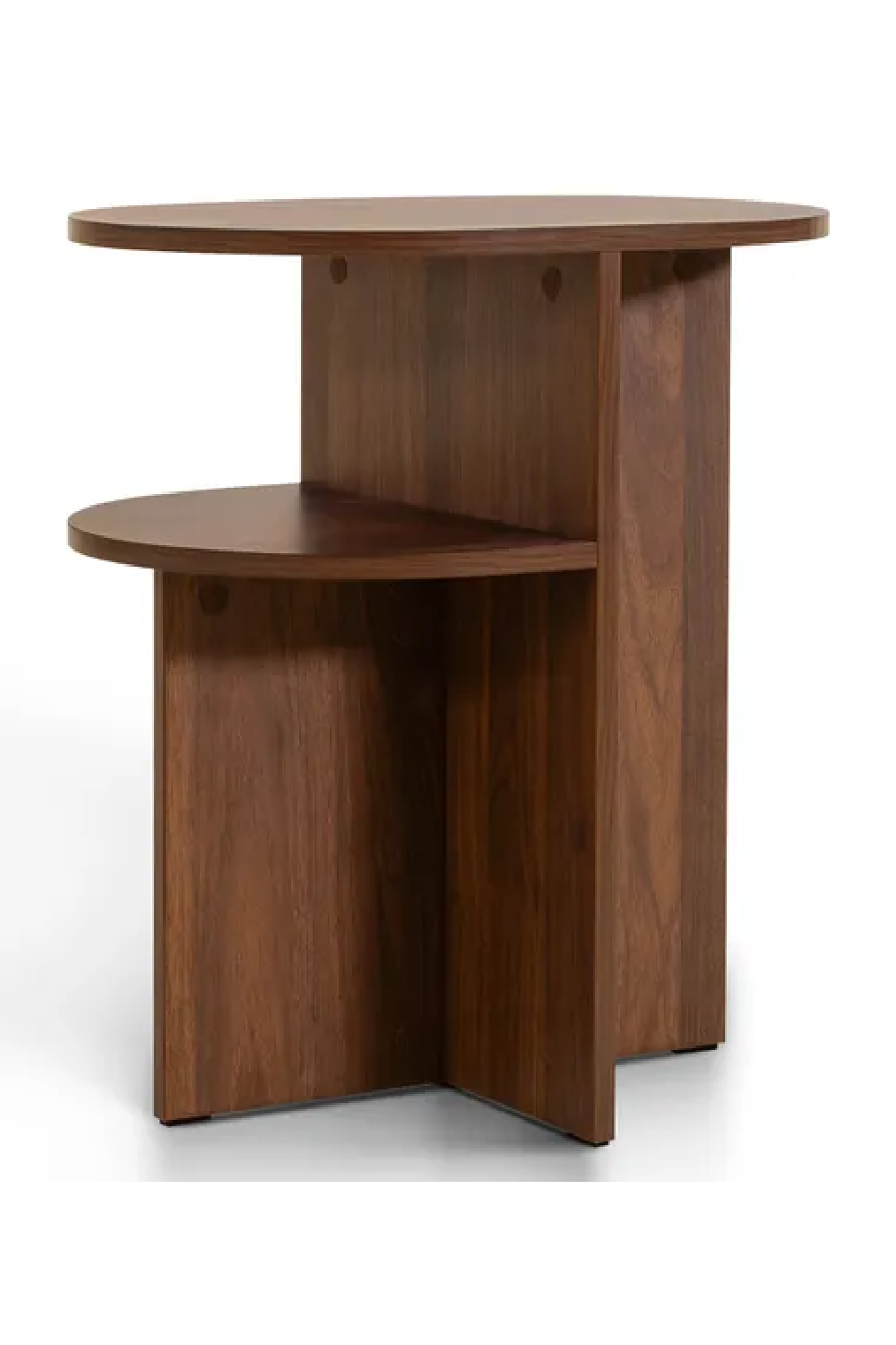 2-Layer Oval Bedside Table | NV Gallery Kyoto