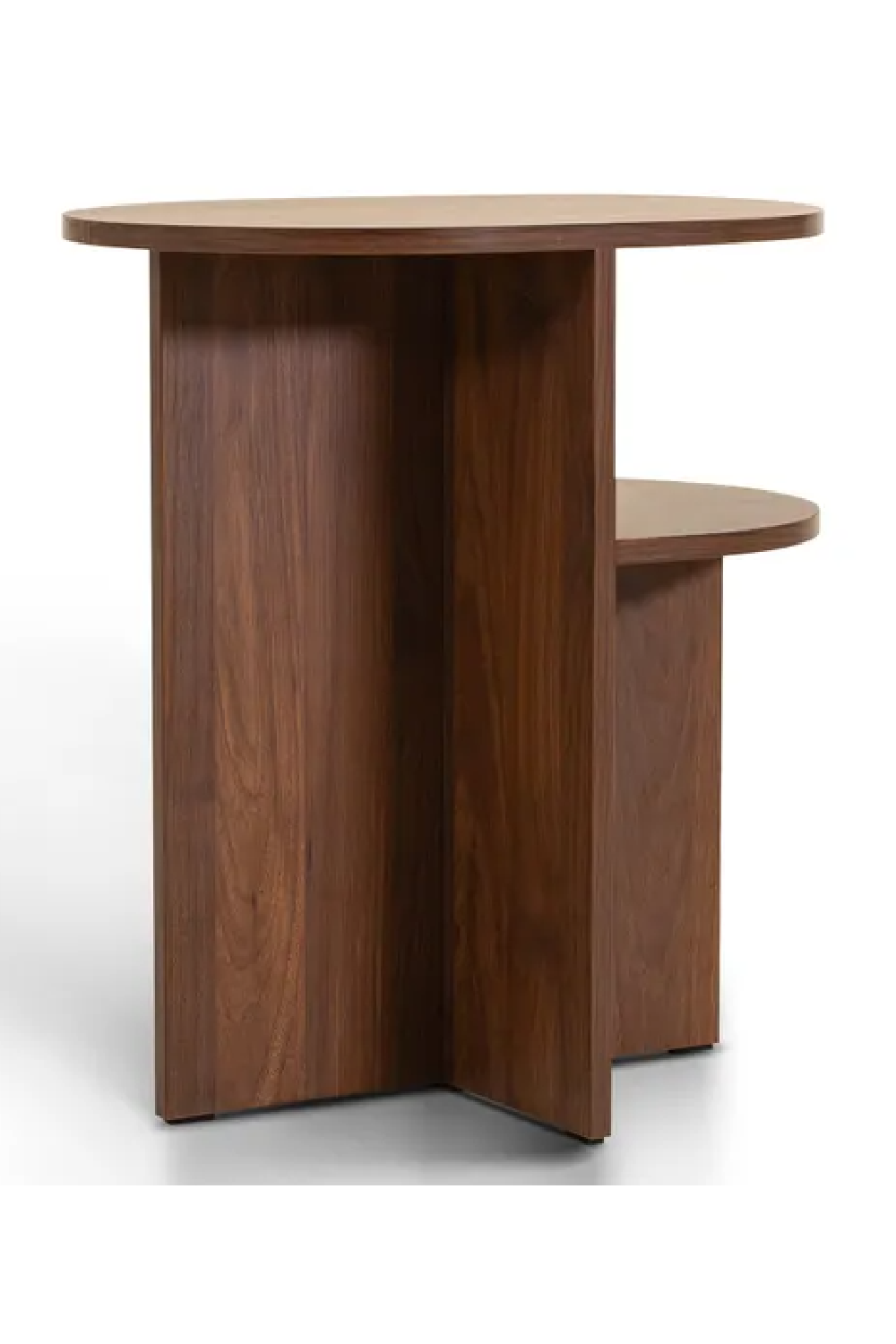 2-Layer Oval Bedside Table | NV Gallery Kyoto