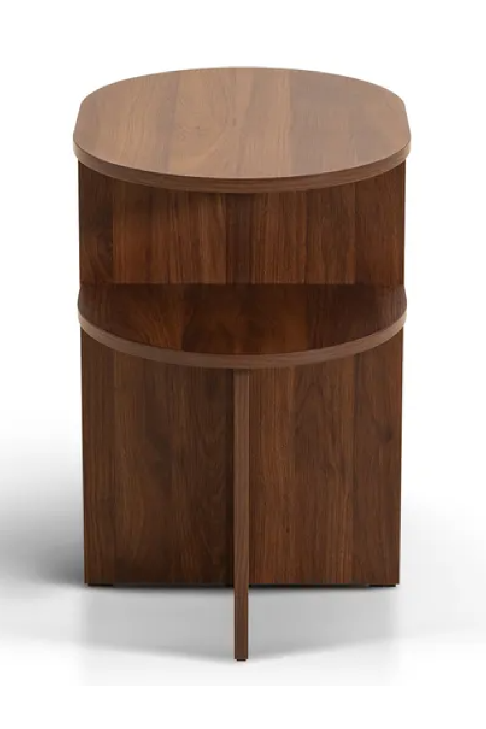 2-Layer Oval Bedside Table | NV Gallery Kyoto