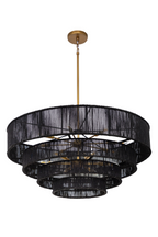 4-Tier Rustic Jute Chandelier | Splendido Lumina