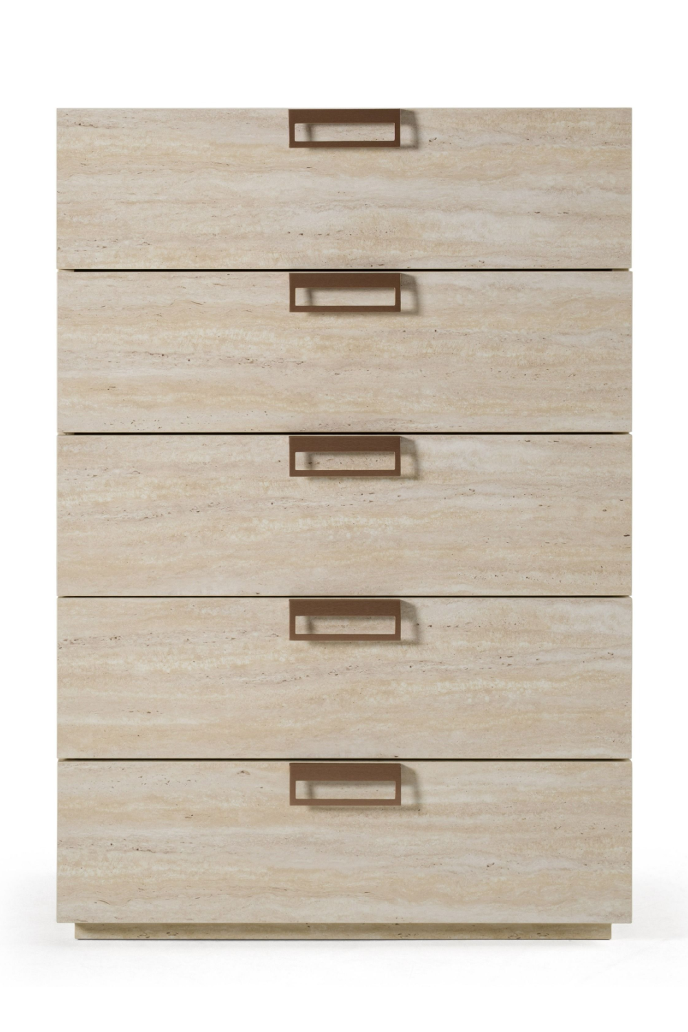 5-Drawer Travertine Chest | OROA Modern Lago