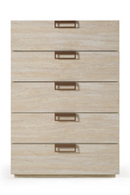 5-Drawer Travertine Chest | OROA Modern Lago