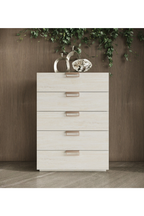 5-Drawer Travertine Chest | OROA Modern Lago