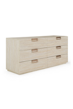 6-Drawer Travertine Dresser | OROA Modern Lago