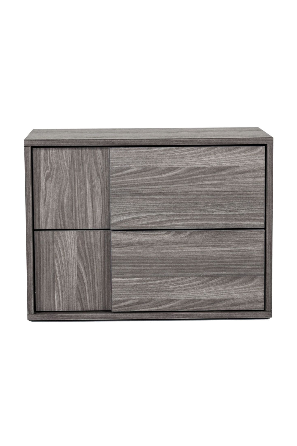 2-Drawer Gray Elm Nightstand | OROA Modern Asus