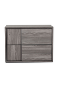 2-Drawer Gray Elm Nightstand | OROA Modern Asus