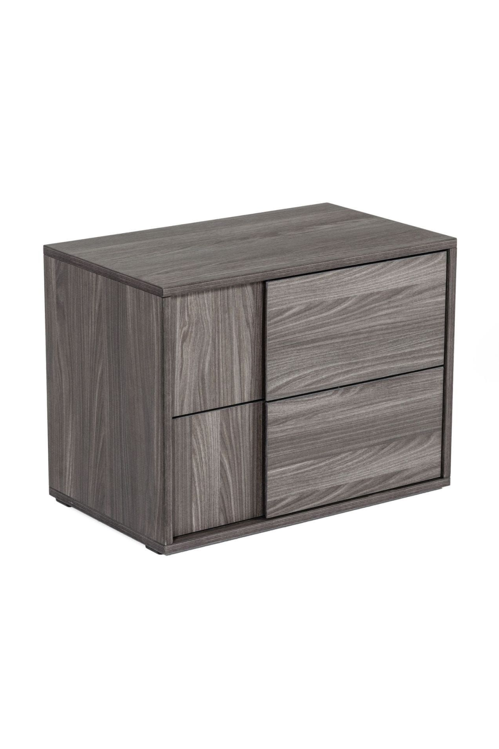 2-Drawer Gray Elm Nightstand | OROA Modern Asus