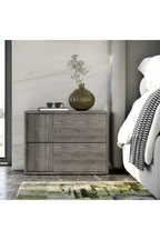 2-Drawer Gray Elm Nightstand | OROA Modern Asus