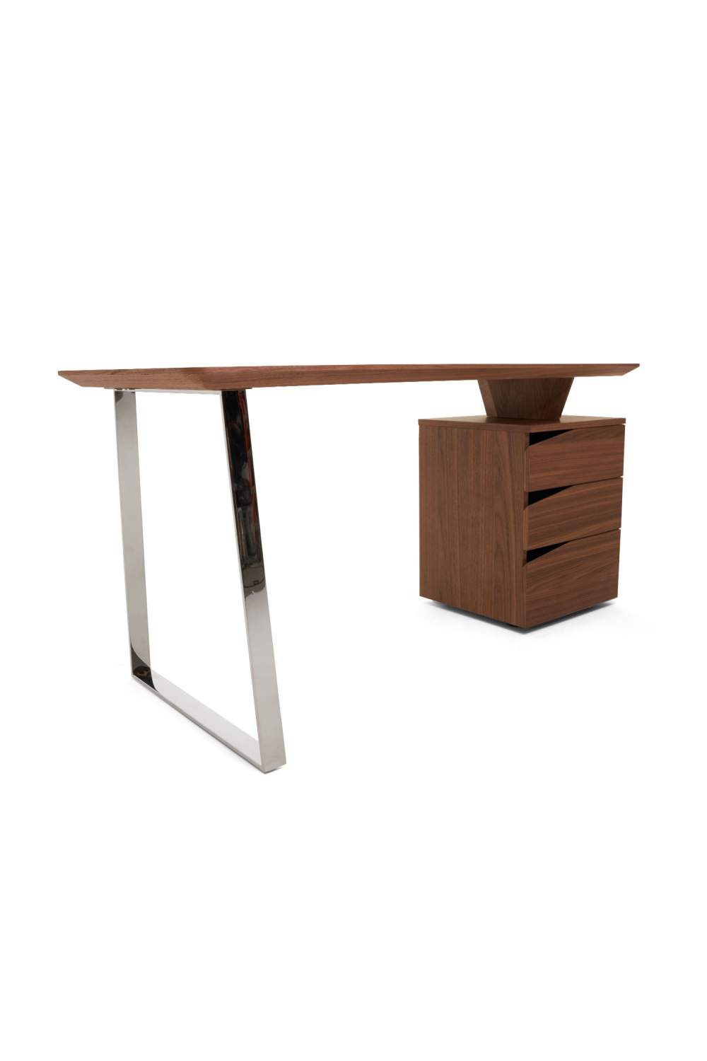 3-Drawer Walnut Desk | OROA Modern Walton