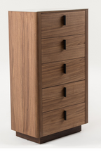 5-Drawer Walnut Chest | OROA Modern Chelton