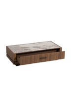 1-Drawer Walnut Coffee Table | OROA Modern Bailey