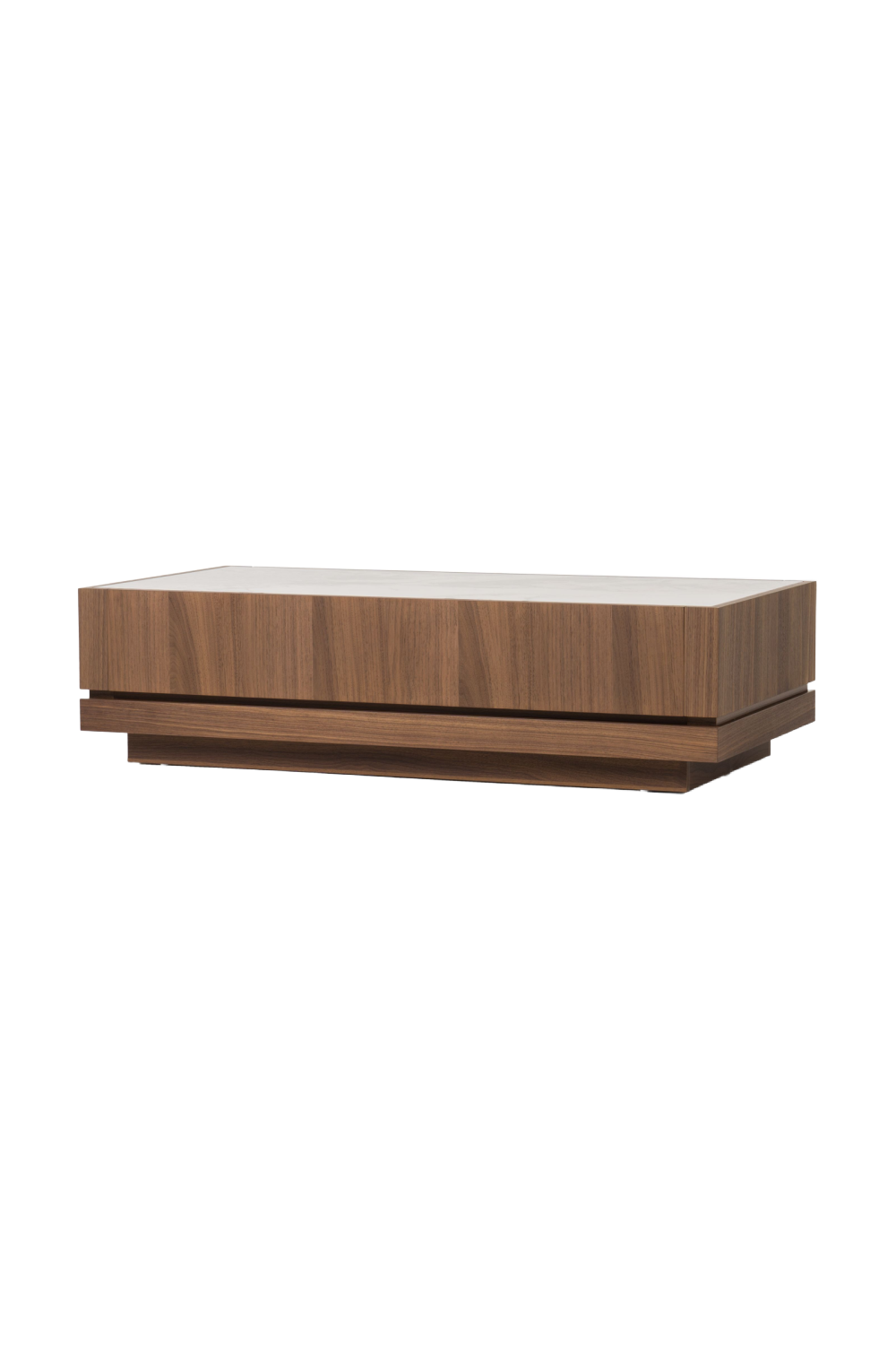 1-Drawer Walnut Coffee Table | OROA Modern Bailey