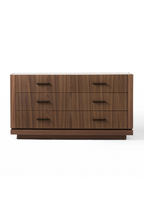 6-Drawer Walnut Dresser | OROA Modern Bailey