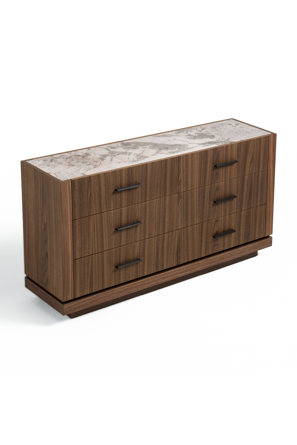 6-Drawer Walnut Dresser | OROA Modern Bailey