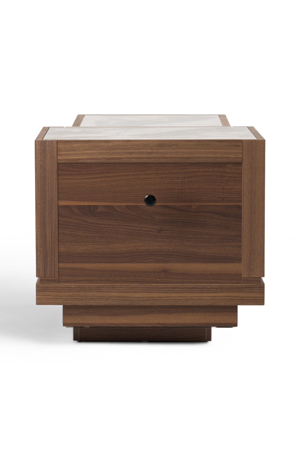 2-Drawer Walnut Nightstand | OROA Modern Bailey