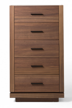 5-Drawer Walnut Chest | OROA Modern Bailey