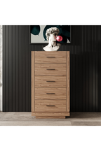 5-Drawer Walnut Chest | OROA Modern Bailey