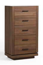5-Drawer Walnut Chest | OROA Modern Bailey