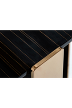 2-Layer Ebony Console Table | OROA Modern Leroy