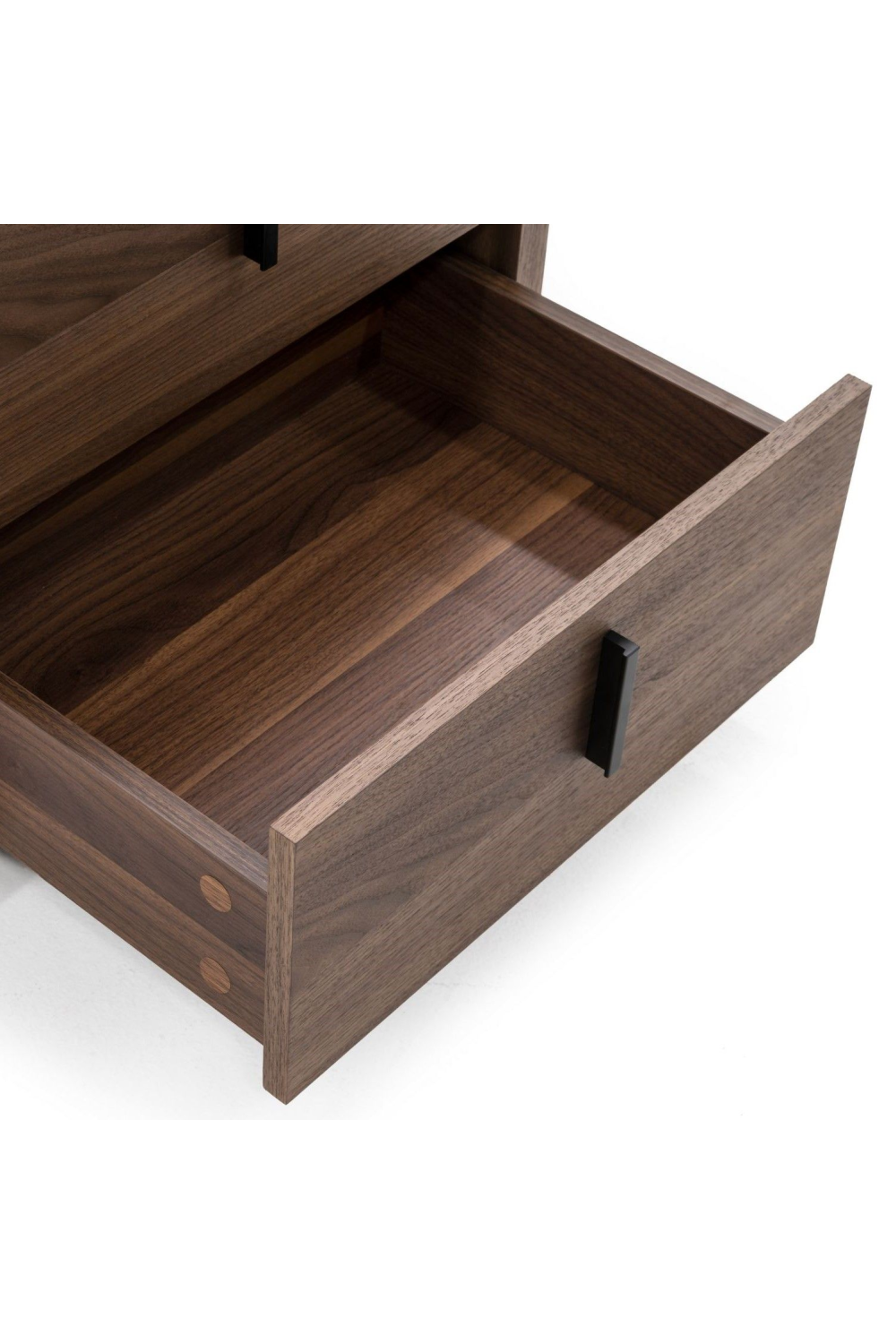 2-Drawer Walnut Nightstand | OROA Modern Chelton
