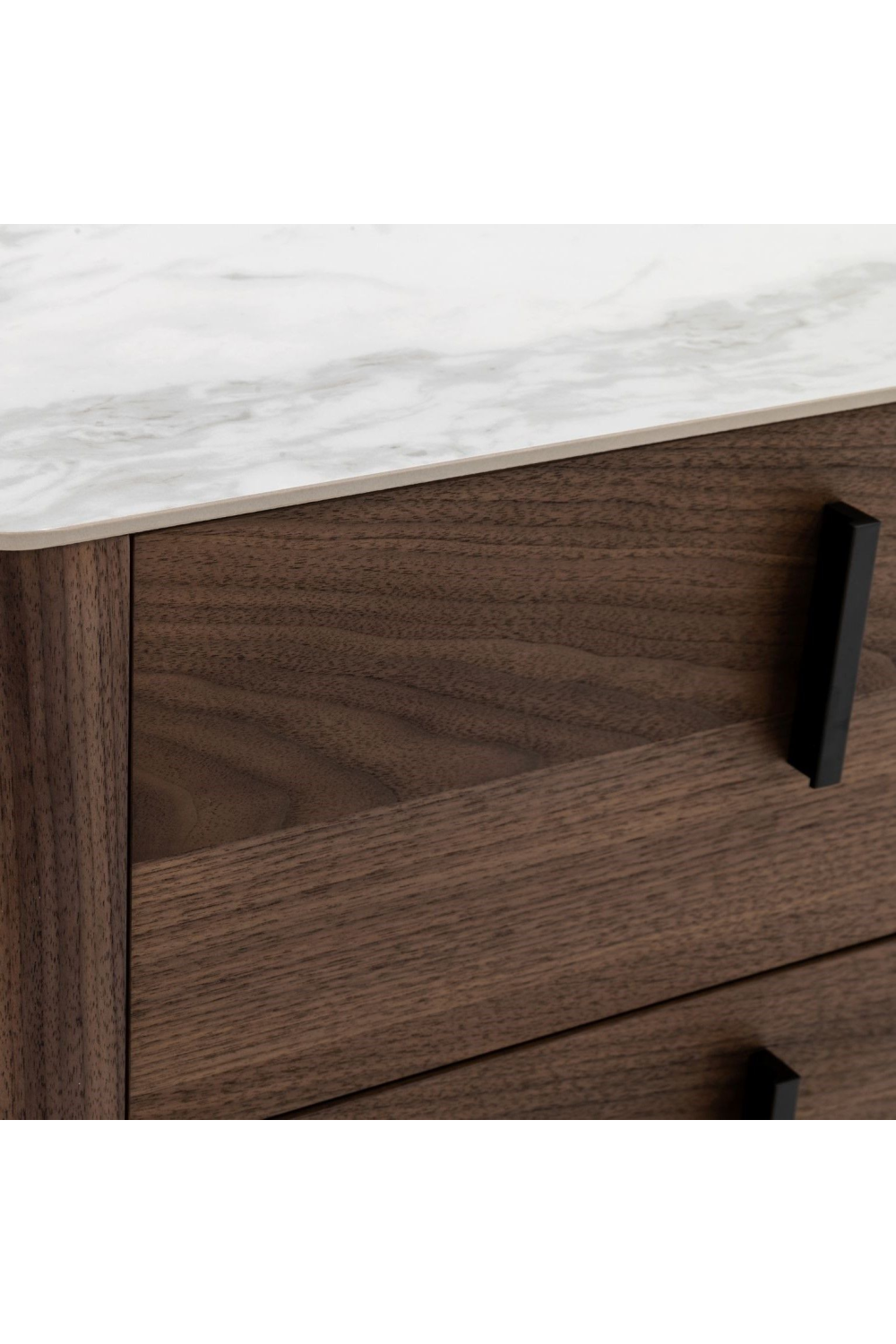 2-Drawer Walnut Nightstand | OROA Modern Chelton